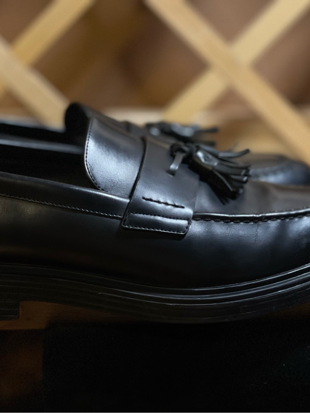 Zara Genuine Leather Loafers/ Men's US Sz 11 Dress Shoe - Picture 12 of 15